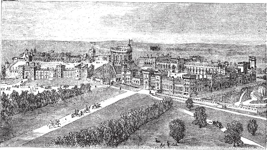 Geschichte Illustration von Windsor Castle