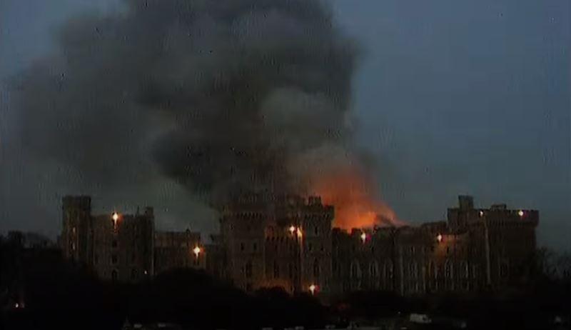 Feuer auf Windsor Castle